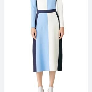 Tory Sport Vertical Block Midi Skirt. Size Small